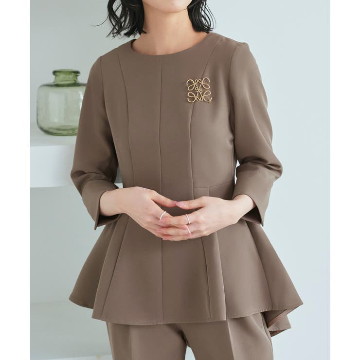[2WAY]パール付け襟タックフレアトップス+シークレットゴムパンツセットアップ… | RUIRUE BOUTIQUE | 詳細画像19 