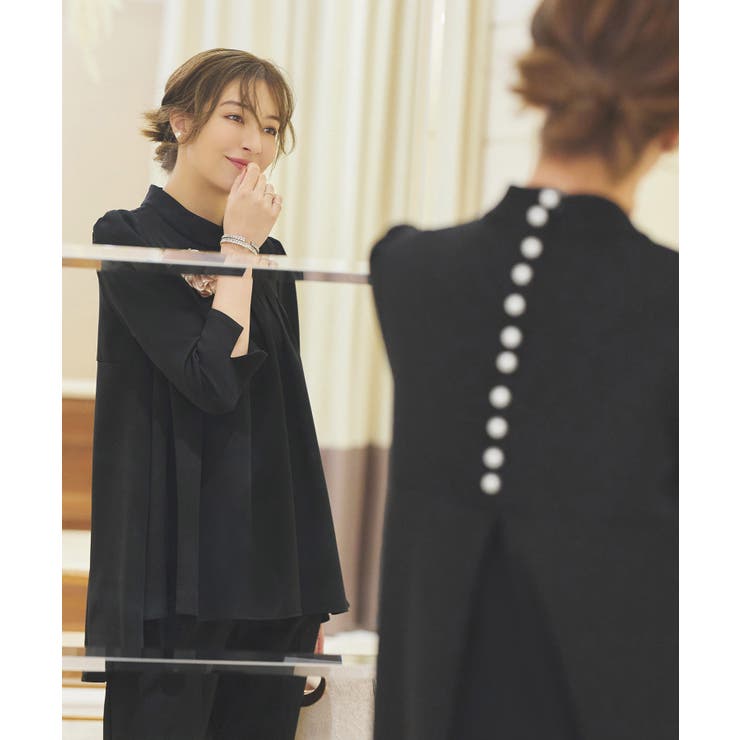 バックパールフレアトップス＆テーパードパンツセットアップ | RUIRUE BOUTIQUE | 詳細画像36 
