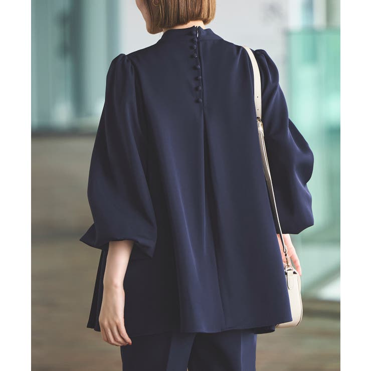 【ストレッチ】アシメプリーツトップス＆テーパードパンツ | RUIRUE BOUTIQUE | 詳細画像12 