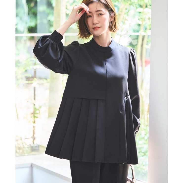 【ストレッチ】アシメプリーツトップス＆テーパードパンツ | RUIRUE BOUTIQUE | 詳細画像7 