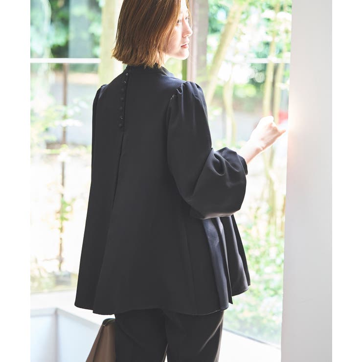 【ストレッチ】アシメプリーツトップス＆テーパードパンツ | RUIRUE BOUTIQUE | 詳細画像8 