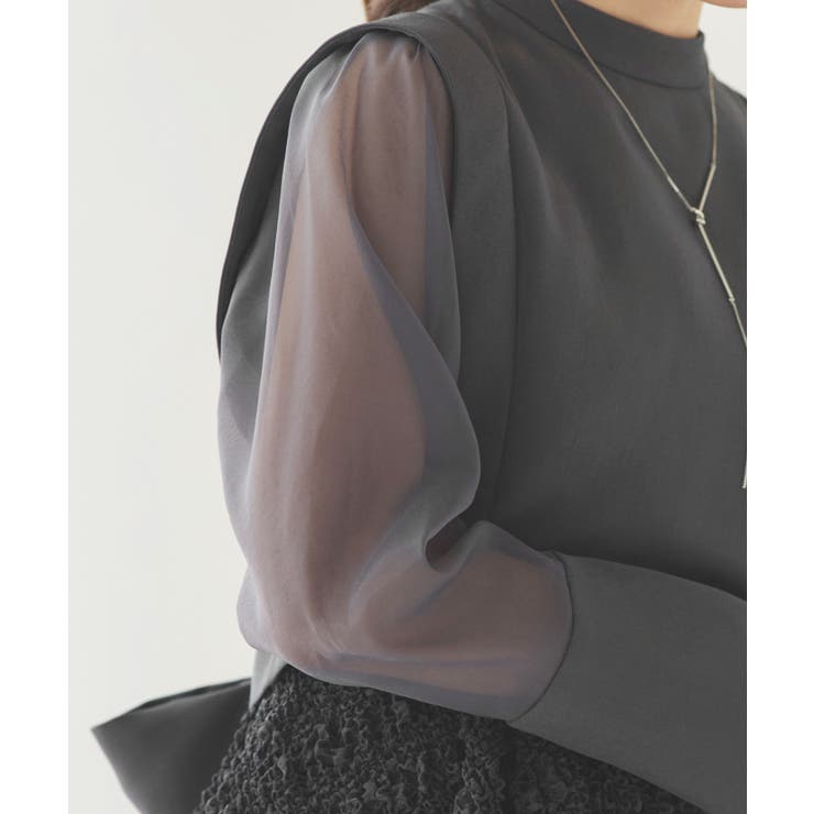バックリボントップス＆ペプラムオールインワンセットアップ | RUIRUE BOUTIQUE | 詳細画像23 
