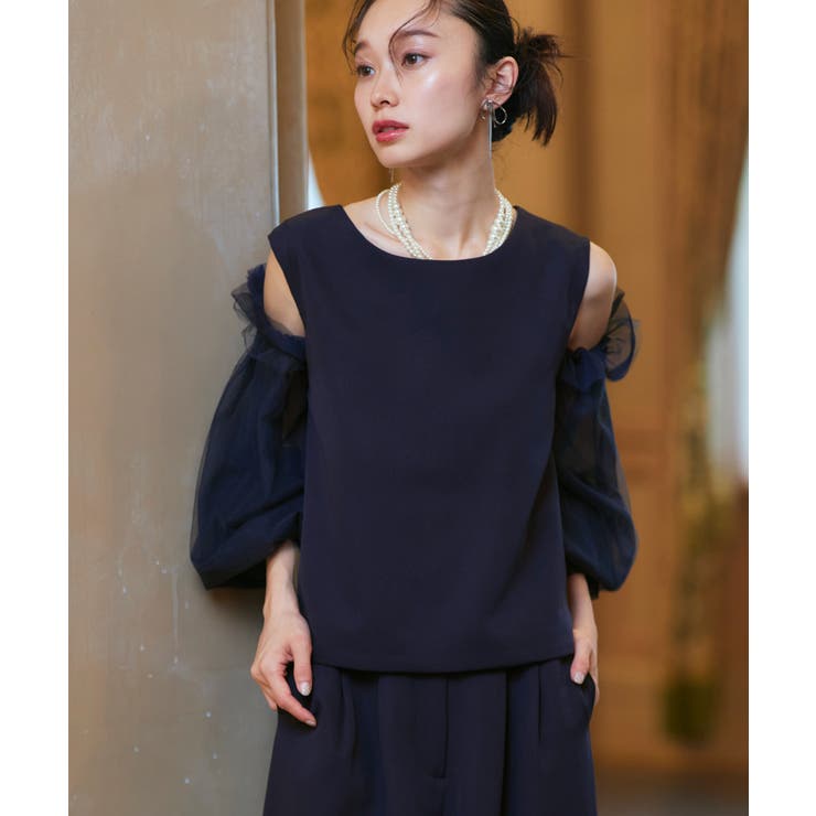 バックコンシャストップス＆タックワイドパンツドレス | RUIRUE BOUTIQUE | 詳細画像10 