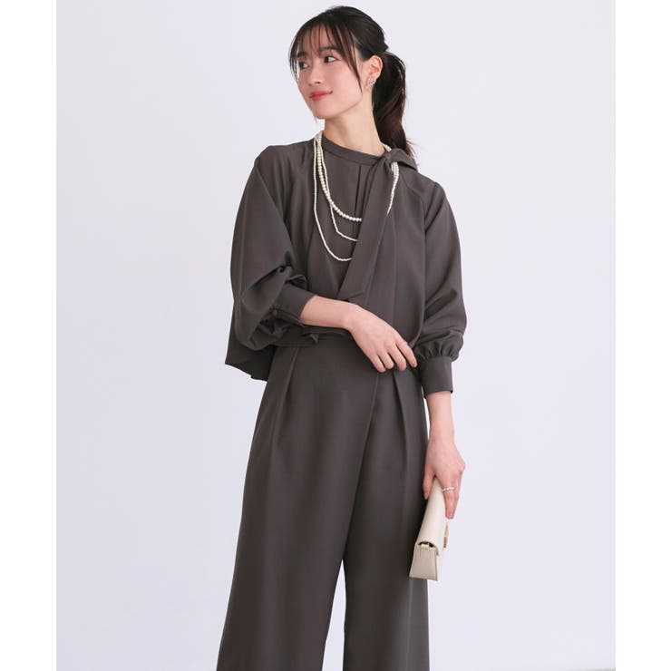 ケープリボンラップワイドパンツセットアップ | RUIRUE BOUTIQUE | 詳細画像10 