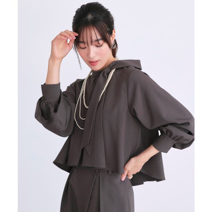 ケープリボンラップワイドパンツセットアップ | RUIRUE BOUTIQUE | 詳細画像9 