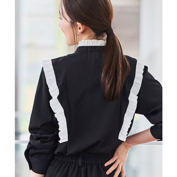 フェミニンプリーツフリルワイドセットアップ | RUIRUE BOUTIQUE | 詳細画像3 