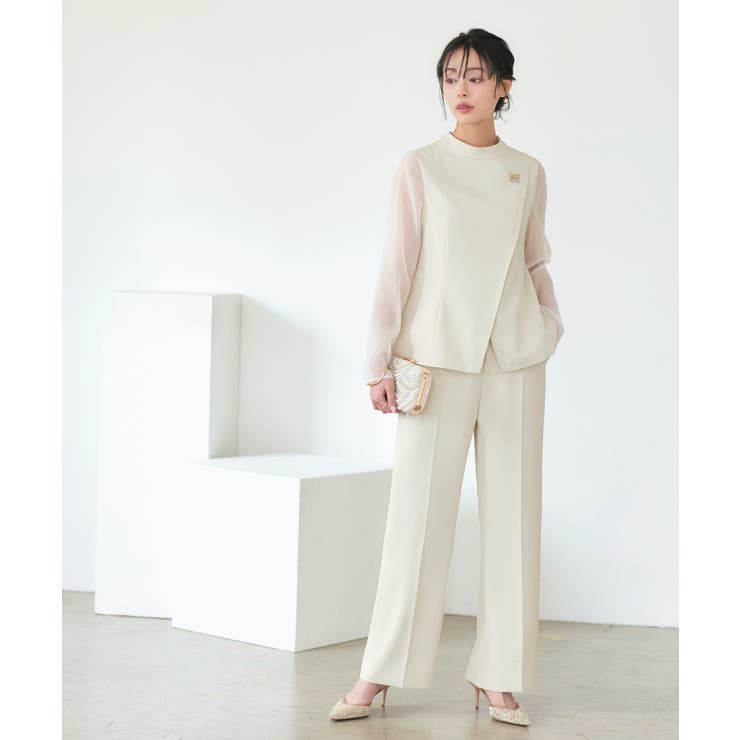シアースリーブトップス＆パンツ２点ドレスセット | RUIRUE BOUTIQUE | 詳細画像16 