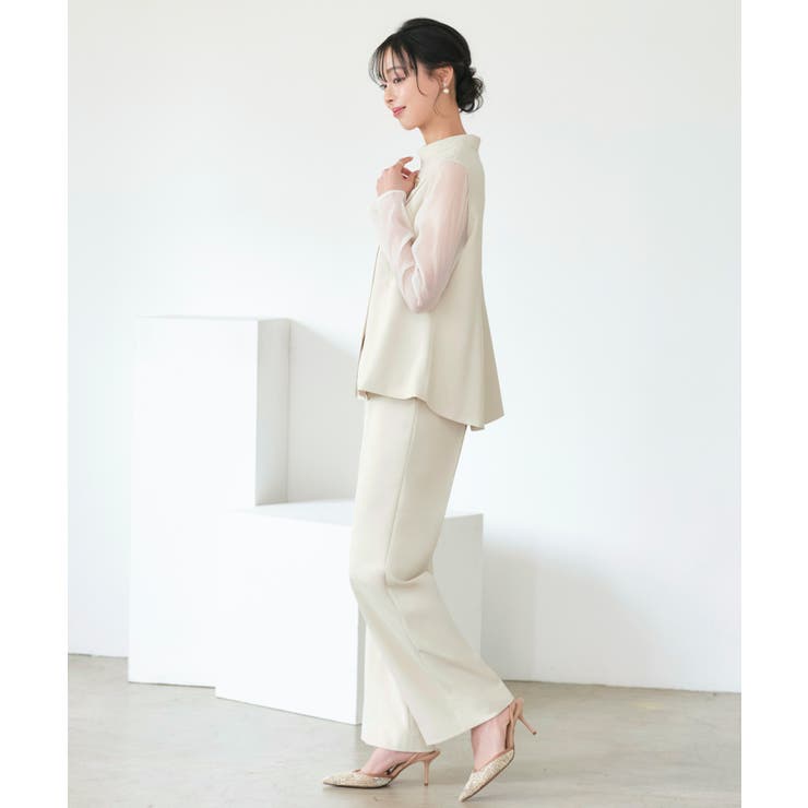 シアースリーブトップス＆パンツ２点ドレスセット | RUIRUE BOUTIQUE | 詳細画像19 