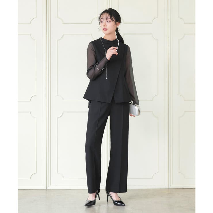 シアースリーブトップス＆パンツ２点ドレスセット | RUIRUE BOUTIQUE | 詳細画像8 