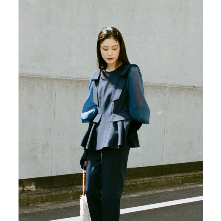 ショルダーリボンペプラムセットアップ | RUIRUE BOUTIQUE | 詳細画像11 