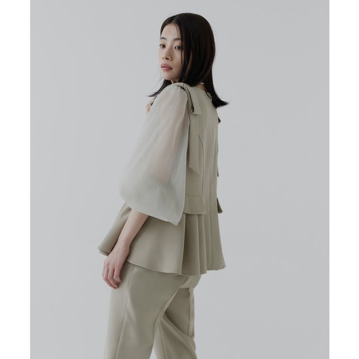 ショルダーリボンペプラムセットアップ | RUIRUE BOUTIQUE | 詳細画像16 