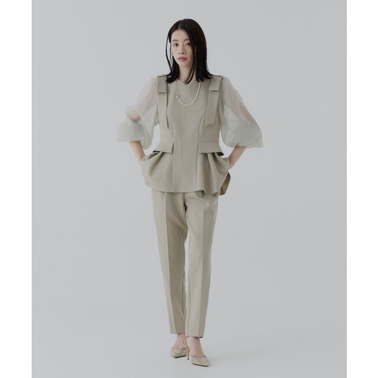 ショルダーリボンペプラムセットアップ | RUIRUE BOUTIQUE | 詳細画像19 