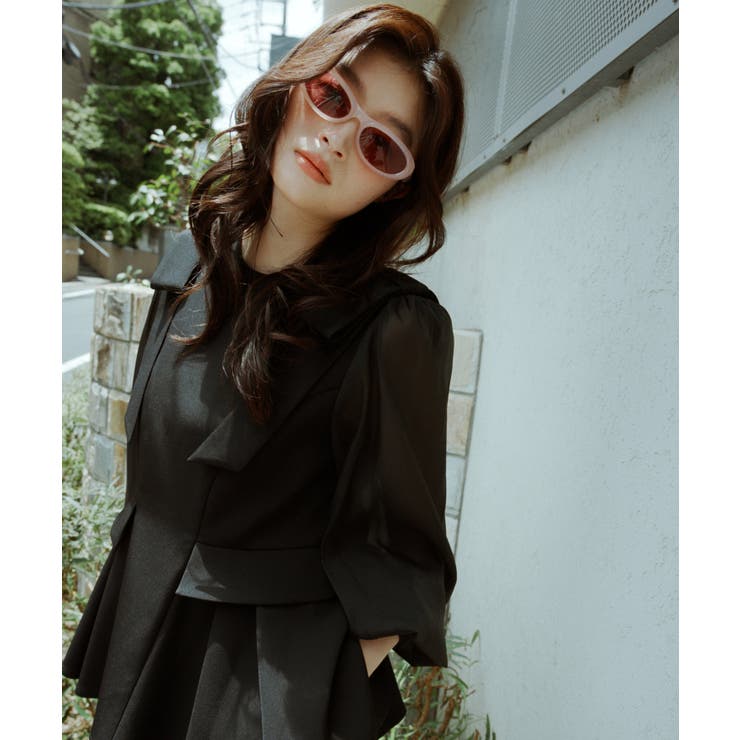ショルダーリボンペプラムセットアップ | RUIRUE BOUTIQUE | 詳細画像2 