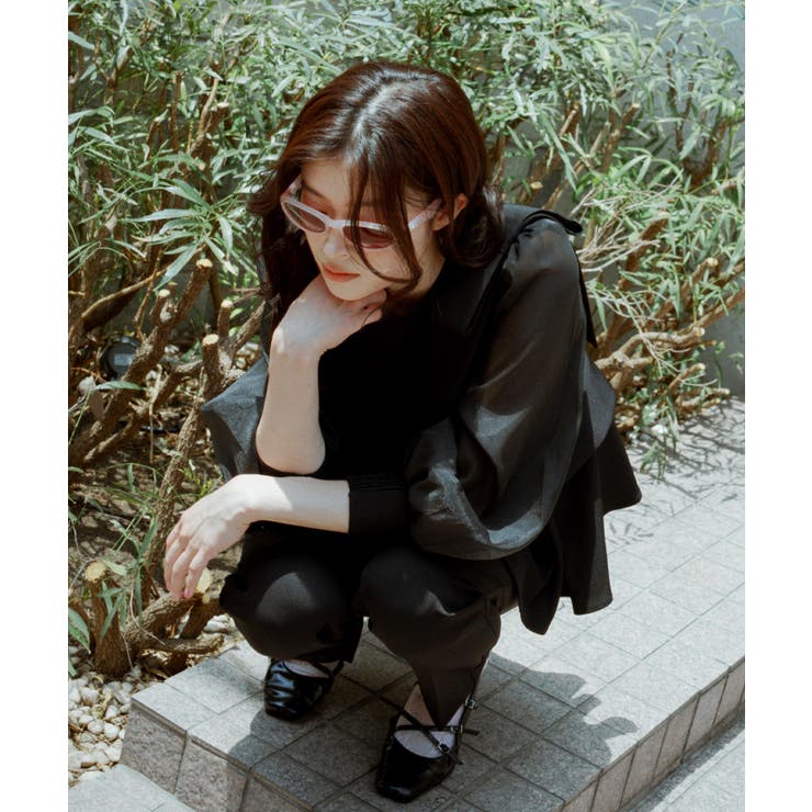 ショルダーリボンペプラムセットアップ | RUIRUE BOUTIQUE | 詳細画像7 