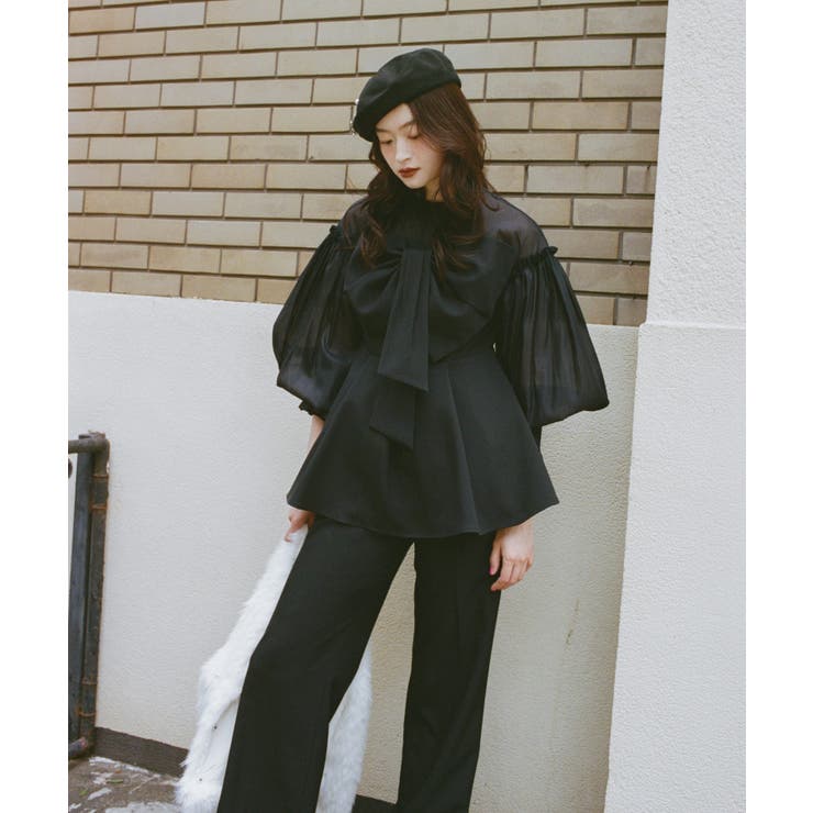 リボンペプラムセットアップ | RUIRUE BOUTIQUE | 詳細画像12 