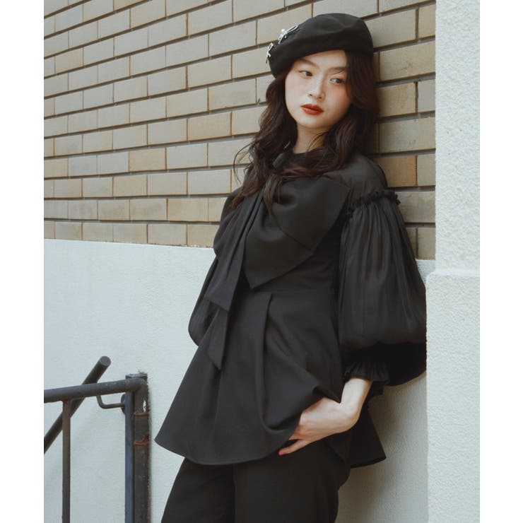 リボンペプラムセットアップ | RUIRUE BOUTIQUE | 詳細画像14 