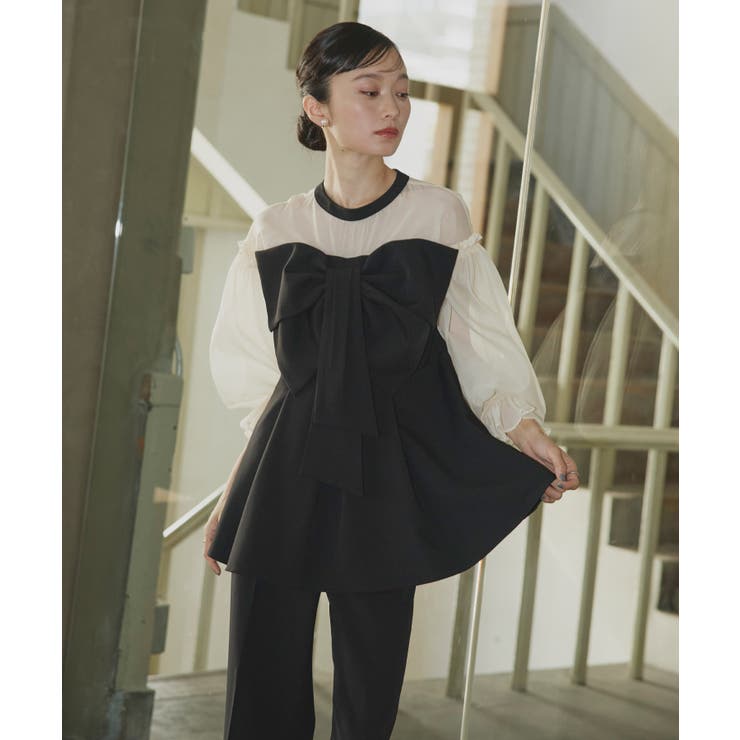 リボンペプラムセットアップ | RUIRUE BOUTIQUE | 詳細画像23 