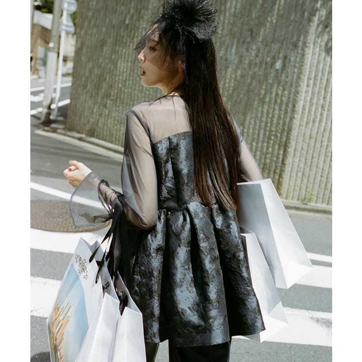 ビスチェ風切り替えジャカードセットアップ | RUIRUE BOUTIQUE | 詳細画像15 