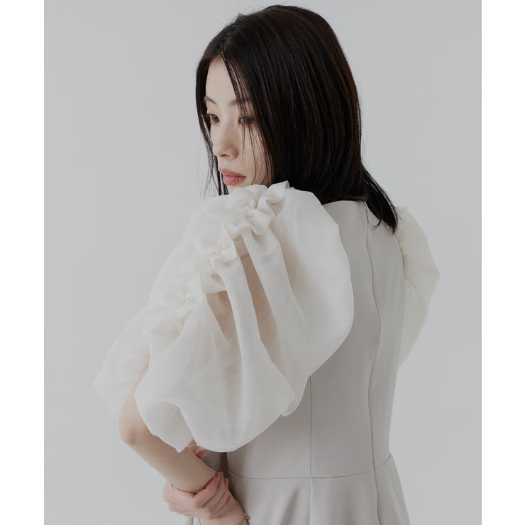 フリルスリーブトップス×スリムパンツセットアップ | RUIRUE BOUTIQUE | 詳細画像7 