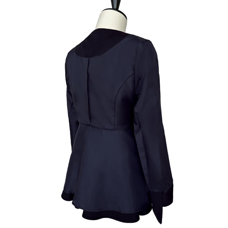 ノーカラーフリルペプラムスリムパンツスーツ | RUIRUE BOUTIQUE | 詳細画像29 