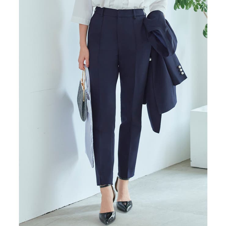 ノーカラーコクーンペプラムスリムパンツスーツ | RUIRUE BOUTIQUE | 詳細画像11 