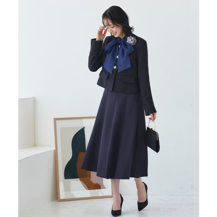 ツイードジャケット＆フレア/マーメイドスカートセットアップスーツ | RUIRUE BOUTIQUE | 詳細画像7 