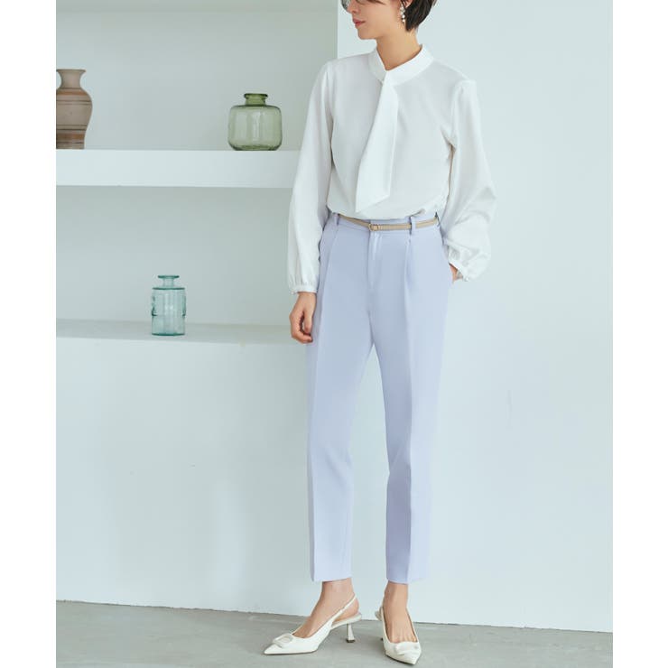 ノーカラーフレアースリーブパンツスーツ | RUIRUE BOUTIQUE | 詳細画像14 