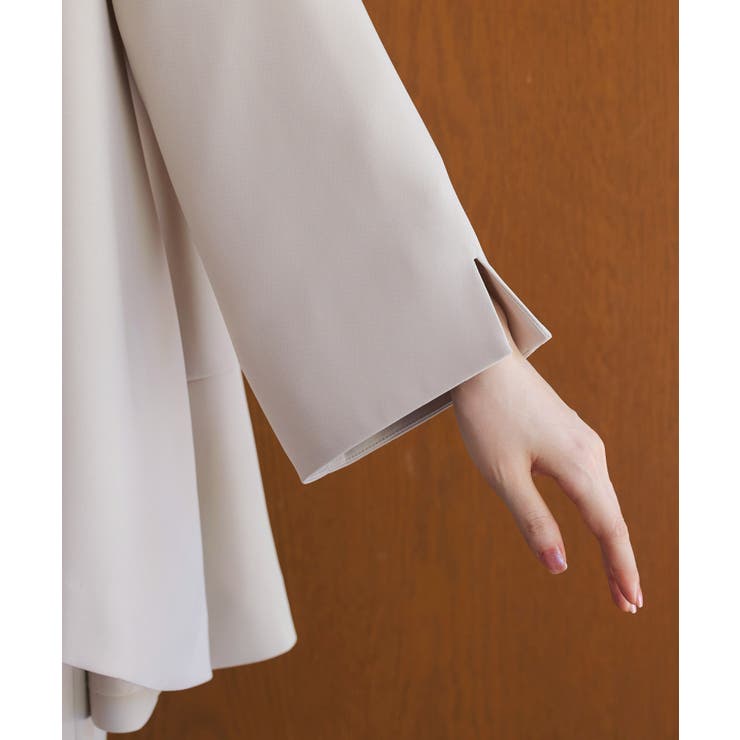 ノーカラーフレアジャケット＆テーパードパンツセットアップスーツ | RUIRUE BOUTIQUE | 詳細画像12 