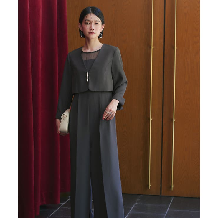 パールデザインジャケット＆オールインワンセットアップスーツ | RUIRUE BOUTIQUE | 詳細画像3 