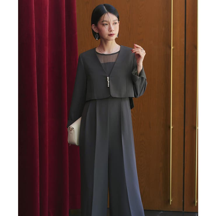 パールデザインジャケット＆オールインワンセットアップスーツ | RUIRUE BOUTIQUE | 詳細画像5 