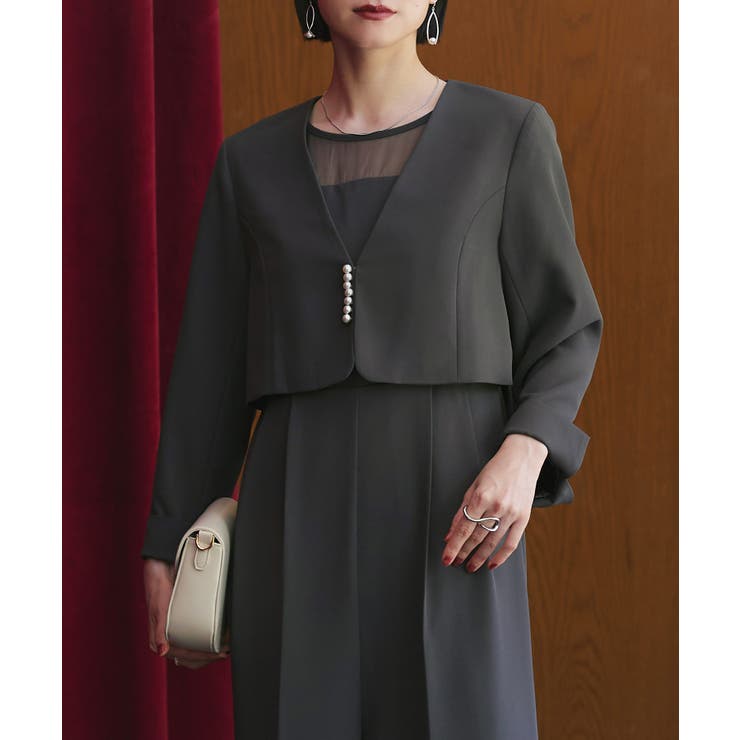 パールデザインジャケット＆オールインワンセットアップスーツ | RUIRUE BOUTIQUE | 詳細画像7 