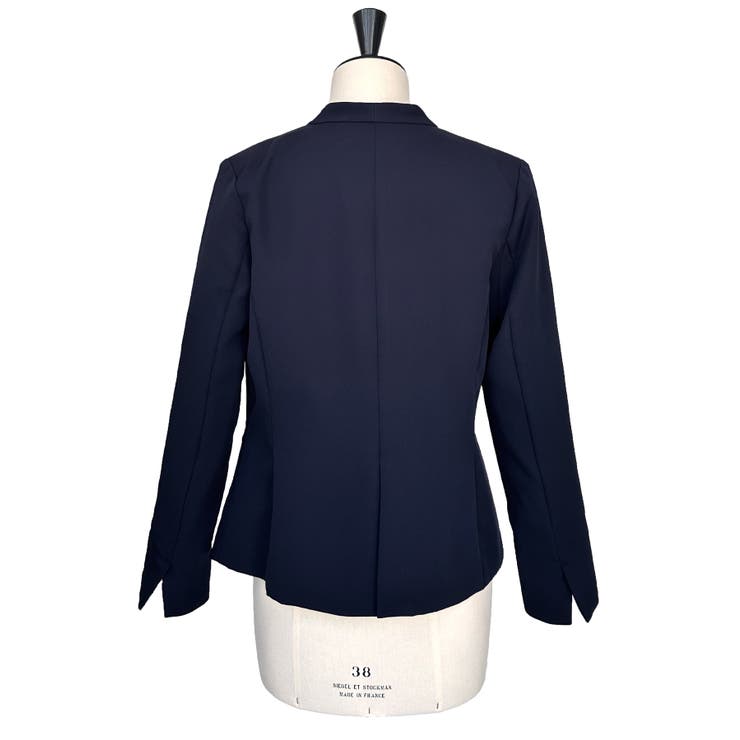 【洗える ストレッチ】楽ちんベーシックスーツ ノーカラージャケット | RUIRUE BOUTIQUE | 詳細画像22 