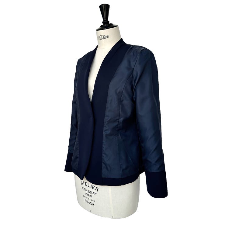【洗える ストレッチ】楽ちんベーシックスーツ ノーカラージャケット | RUIRUE BOUTIQUE | 詳細画像32 