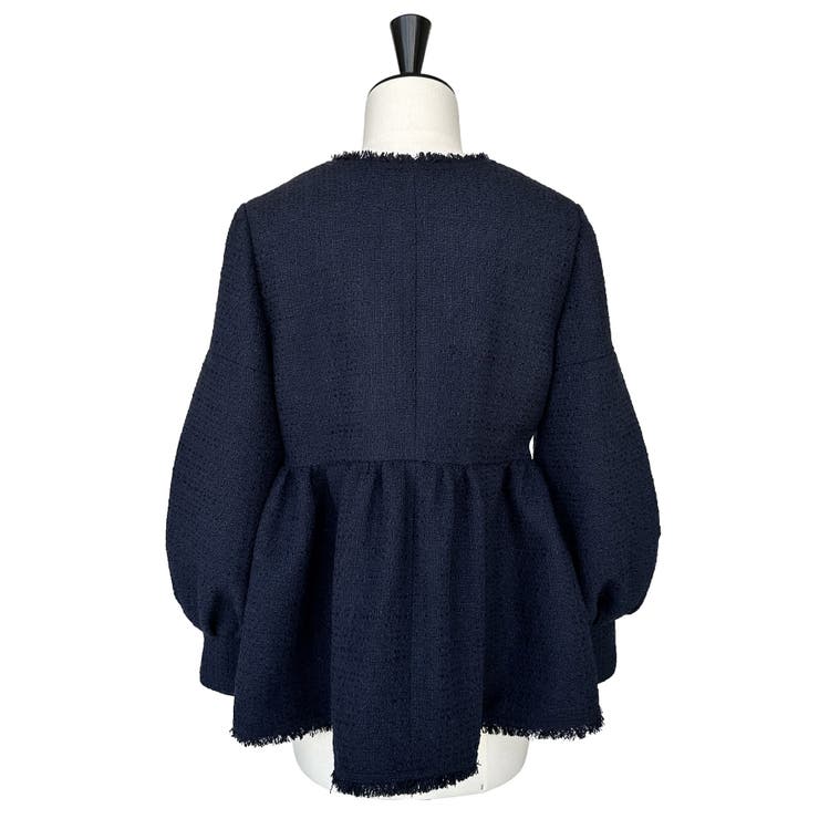 ノーカラーツイードペプラムパンツスーツ | RUIRUE BOUTIQUE | 詳細画像21 