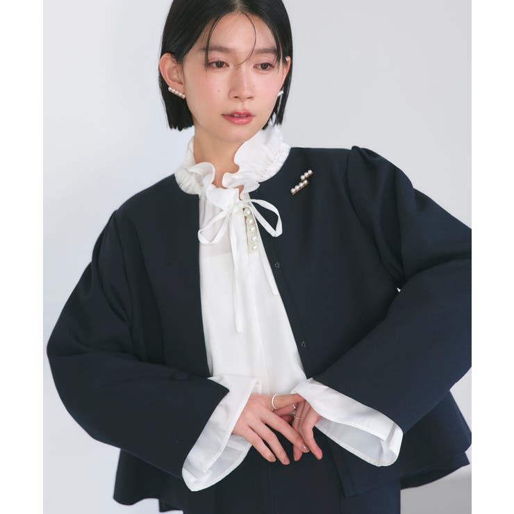 ツイードジャケット＆セミフレアパンツ・セミシアーブラウス付き | RUIRUE BOUTIQUE | 詳細画像15 