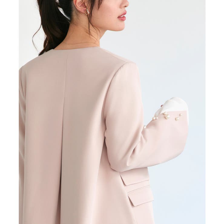 【3点set】 ドレスアップ ジャケットコート＆スリムテーパードパンツ | RUIRUE BOUTIQUE | 詳細画像3 