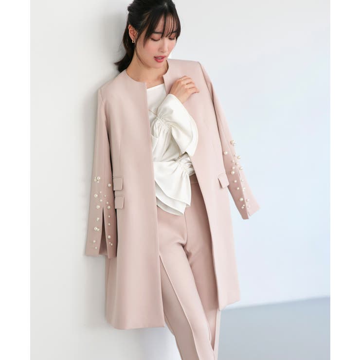 【3点set】 ドレスアップ ジャケットコート＆スリムテーパードパンツ | RUIRUE BOUTIQUE | 詳細画像4 