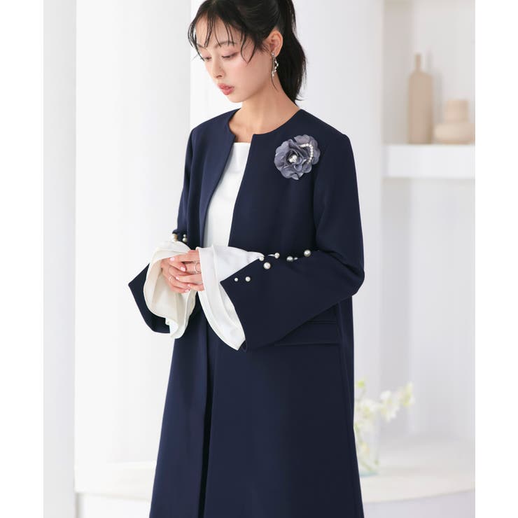 【3点set】 ドレスアップ ジャケットコート＆スリムテーパードパンツ | RUIRUE BOUTIQUE | 詳細画像6 