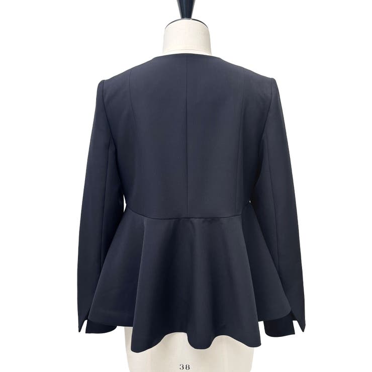 ノーカラーラップペプラムワイドパンツスーツ | RUIRUE BOUTIQUE | 詳細画像18 
