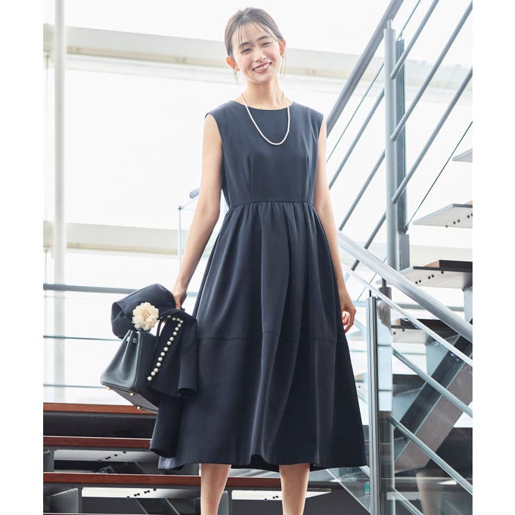 ノーカラーパールペプラムワンピーススーツ | RUIRUE BOUTIQUE | 詳細画像16 