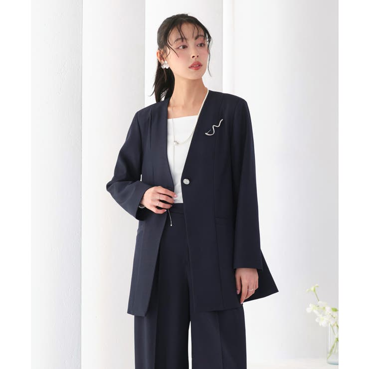 【3点set】 ドレスアップ ジャケットコート＆タックワイドパンツレースケープ | RUIRUE BOUTIQUE | 詳細画像11 