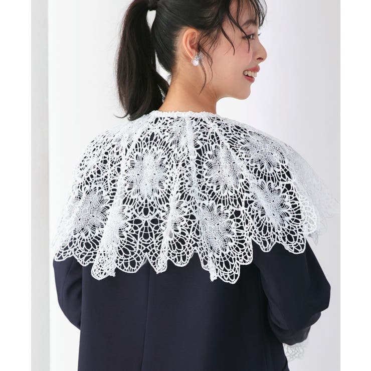 【3点set】 ドレスアップ ジャケットコート＆タックワイドパンツレースケープ | RUIRUE BOUTIQUE | 詳細画像9 