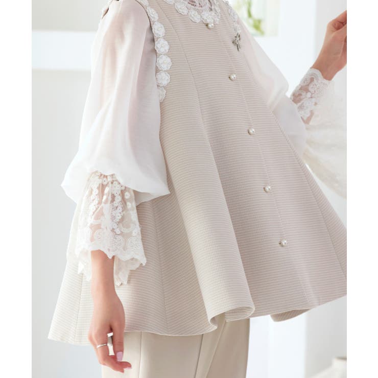 【2点set】 ドレスアップ・ツイードフレアジレ＆スリムテーパードパンツ | RUIRUE BOUTIQUE | 詳細画像24 