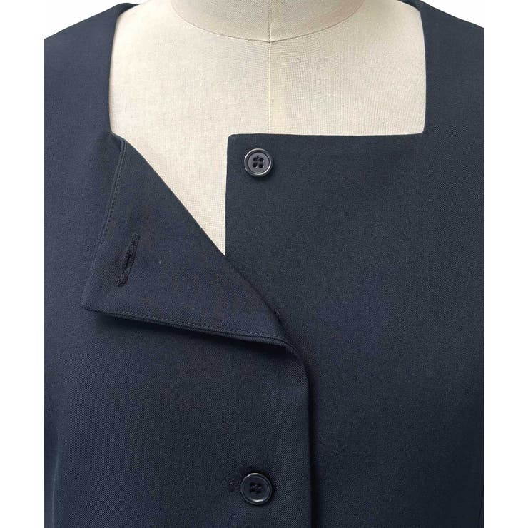 【3点】ピークドラペルジャケット＆ペプラムジレ＆タックワイドパンツセット | RUIRUE BOUTIQUE | 詳細画像26 