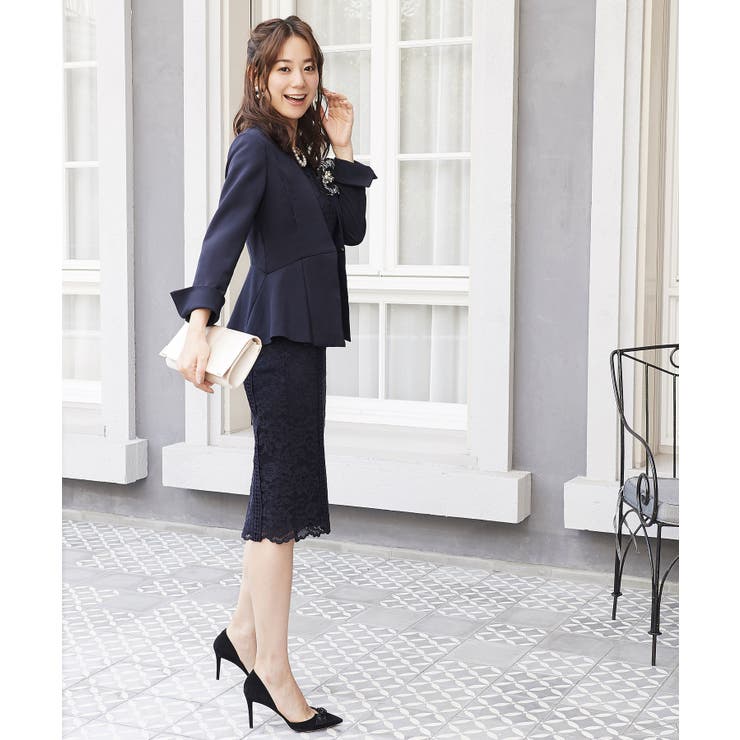 レーシーワンピースセットアップスーツ | RUIRUE BOUTIQUE | 詳細画像11 