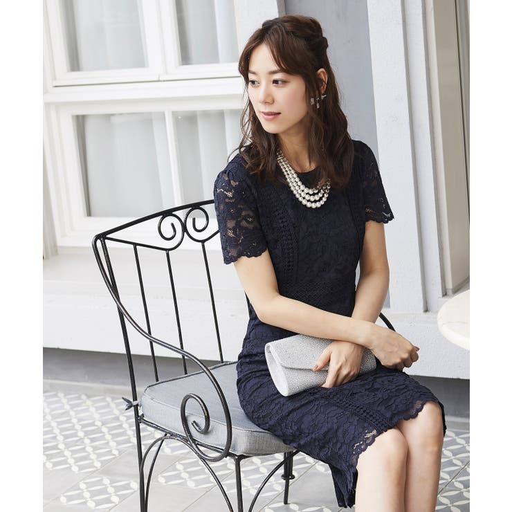 レーシーワンピースセットアップスーツ | RUIRUE BOUTIQUE | 詳細画像13 