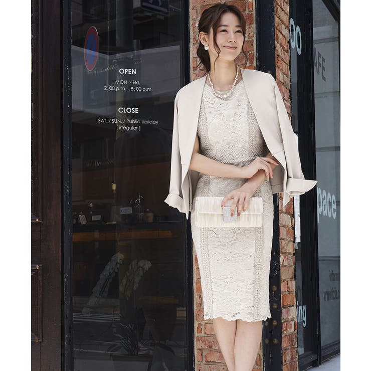レーシーワンピースセットアップスーツ | RUIRUE BOUTIQUE | 詳細画像17 