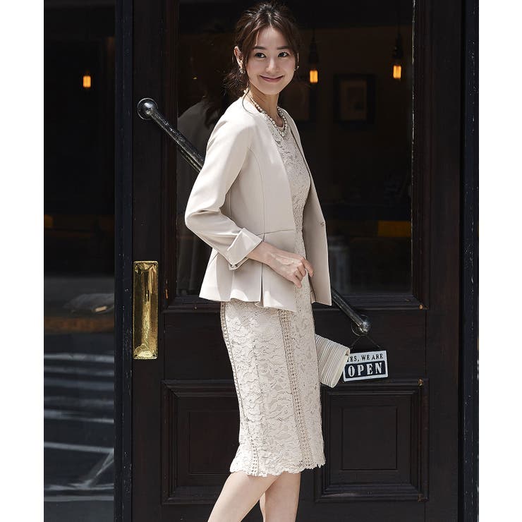 レーシーワンピースセットアップスーツ | RUIRUE BOUTIQUE | 詳細画像25 
