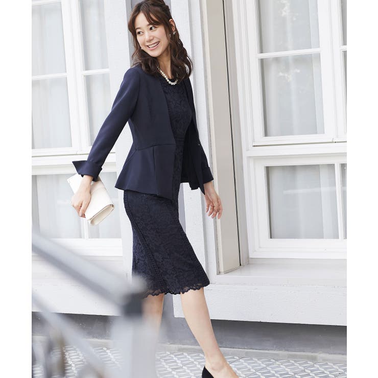 レーシーワンピースセットアップスーツ | RUIRUE BOUTIQUE | 詳細画像4 