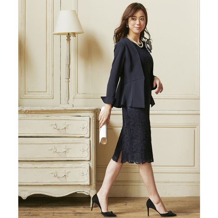 レーシーワンピースセットアップスーツ | RUIRUE BOUTIQUE | 詳細画像8 